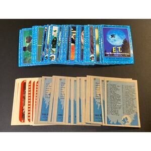 1982 Topps E.T. Trading Card Complete Set 87 Cards Stickers